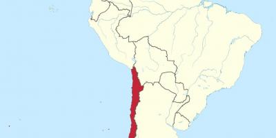 چلی جنوبی امریکہ کا نقشہ